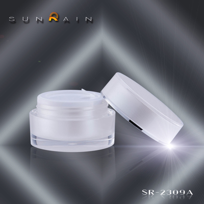 O cosmético plástico do creme de cara da beleza range o frasco de creme acrílico SR-2309A do quadrado dos produtos da loção