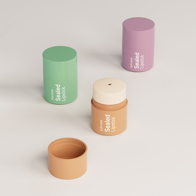 Personalizado 15g Rotate Lip Gloss Lip Mask Lip Plastic Blush Stick Solid Balm Desodorante Tubo de Maquiagem Recipiente Pp Selado Botão de batom