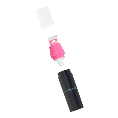 Mono plástico recipiente de amostra personalizado casaco de viagem embalagem 5ml 8ml 10ml mini garrafa de bomba sem ar