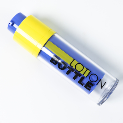 Moda 15ml 30ml 50ml Botão giratório cosmético para embalagens de cuidados com a pele com serigrafia