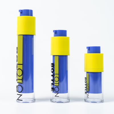 Moda 15ml 30ml 50ml Botão giratório cosmético para embalagens de cuidados com a pele com serigrafia