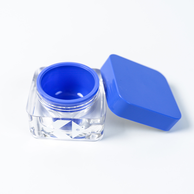 Jarro de Creme Facial com parede dupla 30g 50g Acrílico Quadrado com Impressão Profissional