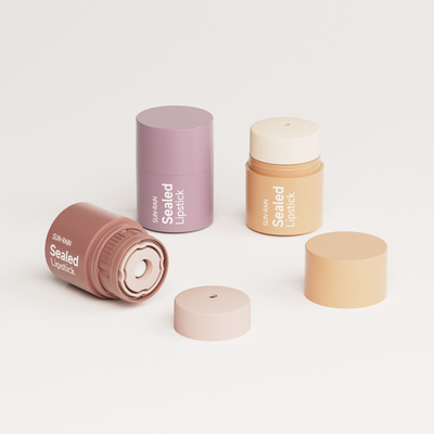 Personalizado 15g Rotate Lip Gloss Lip Mask Lip Plastic Blush Stick Solid Balm Desodorante Tubo de Maquiagem Recipiente Pp Selado Botão de batom