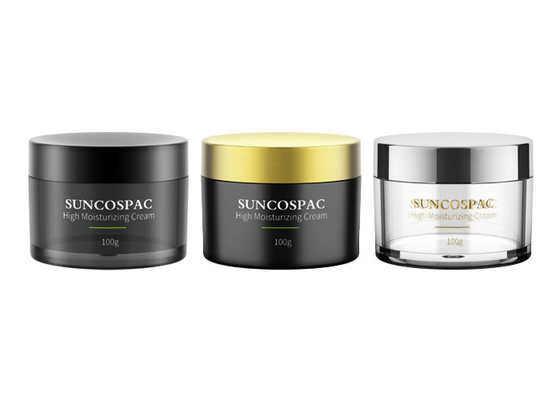 diâmetro cosmético plástico pequeno 50mm dos frascos 30g com tampas