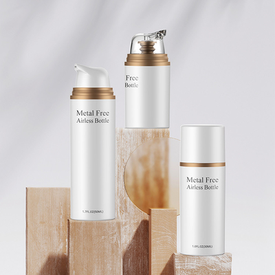 Biodegradável Todas as garrafas de bomba sem ar de plástico reciclável garrafa de loção vazia plástico mono material garrafa cosmética